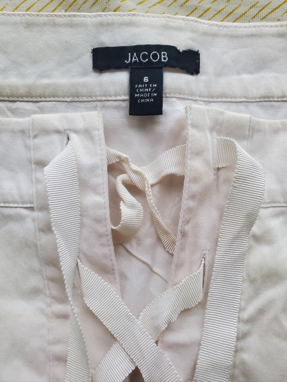Jacob White Sleeveless Lace-Up Cotton Sundress - Picture 5 of 8